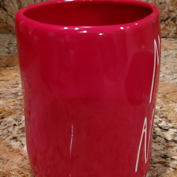RAE DUNN "Mon Amour" Valentine's Day Red Ceramic Coffee Mug ~ New - Picture 3 of 5